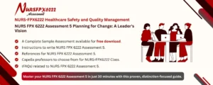 NURS FPX 6222 Assessment 5 Planning for Change: A Leader's Vision
